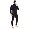 7mm Full Wetsuit Men Women Warm Thermal Surf Diving Suit Hooded Front Zip Black Neoprene