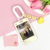 Transparent Ferrule Stationery Card Protection Sleeve Keyring Card Sleeve Acrylic Ferrule Korean Bus ID Card Holder