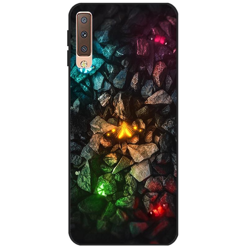 Cases For Samsung Galaxy A7 2018 Cover Silicon Color Phone Case Cover For Samsung A7 2018 A750 A750F 6.0 Inch Protective Shell