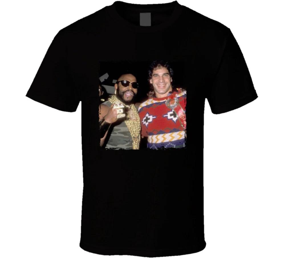 Lou Ferrigno Mr T 1989 Hollywood Christmas Parade T-Shirt
