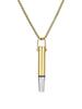 European Luxury Titanium Steel Pendant Necklace: Elegant Meditation Whistle for Calming and Versatile Hip Hop Fashion.