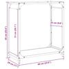 Firewood Rack Olive Green 60 x 28 x 65 cm Cold Rolled Steel