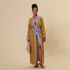 2023 Zebra Print Cotton Beach Cover-up Cardigan for Women