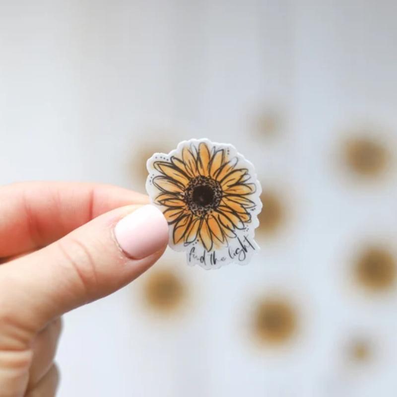 

Наклейка «Найди свет» с подсолнухом | Наклейка «Позитив» 2.66inch/6.7cm 5pc