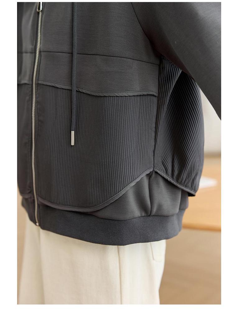 Spring 2025 Women's Casual Loose-Fit Hoodie Jacket - Trendy Age-Reducing Niche Design