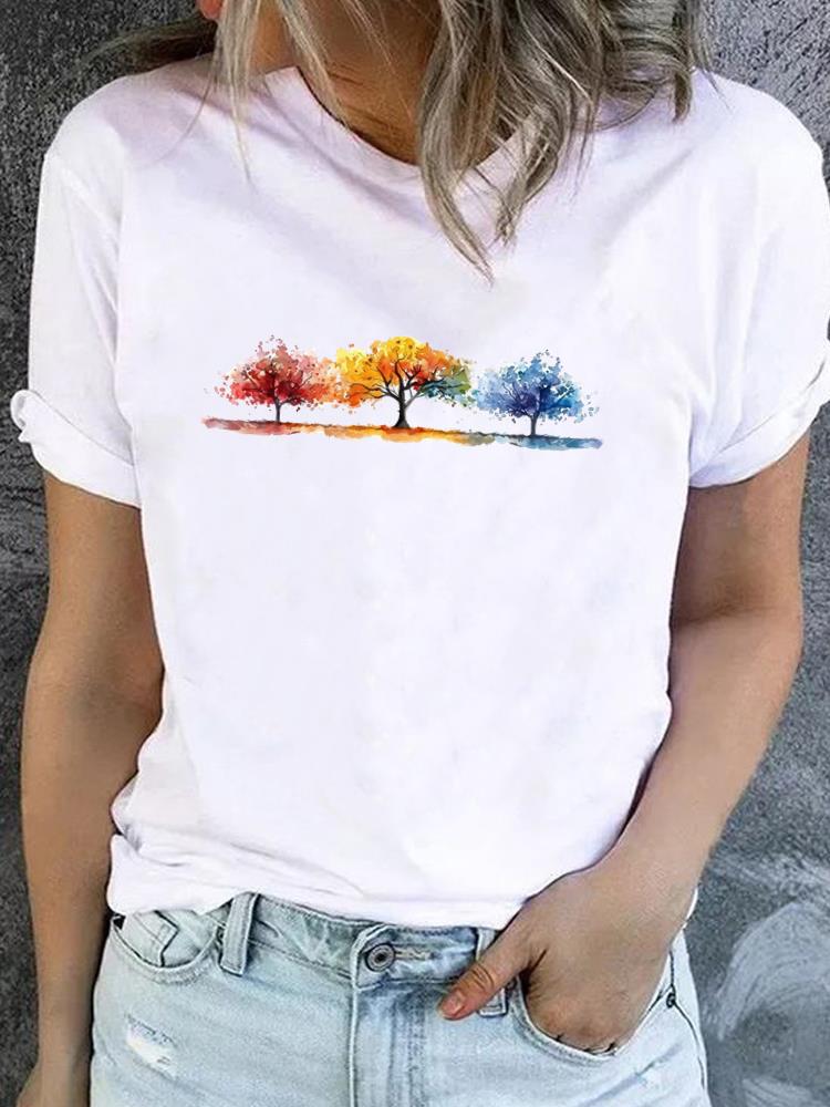 (Asian Size) trend love style Clothing Lady o-neck Short Sleeve T-shirts Printed Female Top Casual T Shirt Fashion Women Graphic Tee
