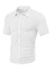 European and American men's clothing TK pallet summer loose breathable lapel cardigan towel jacquard cloth short-sleeved men's shirt