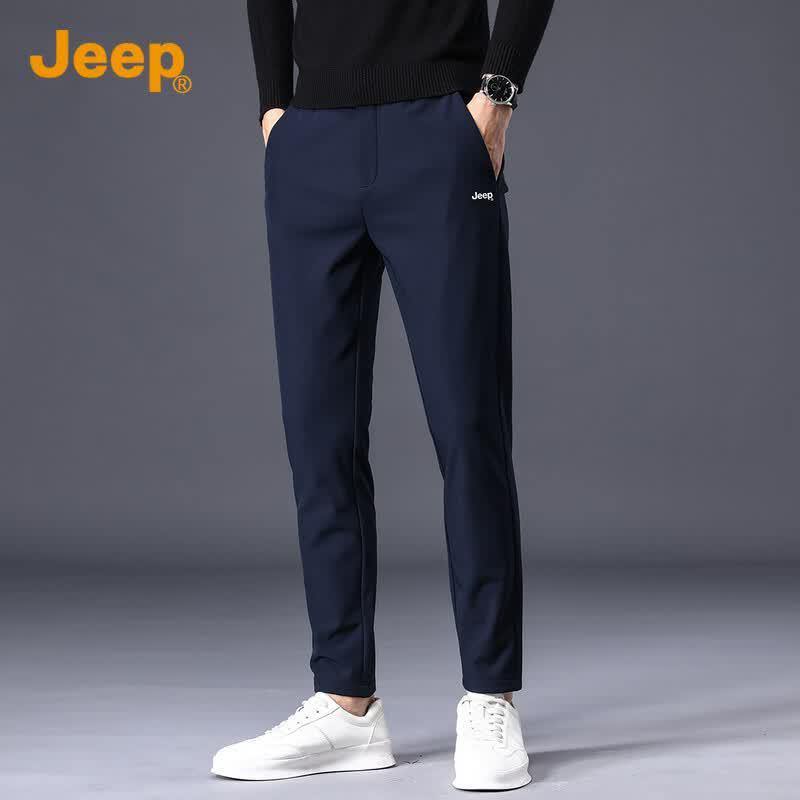 

JEEP Men s Ice Silk Straight Fit Casual Trousers 31