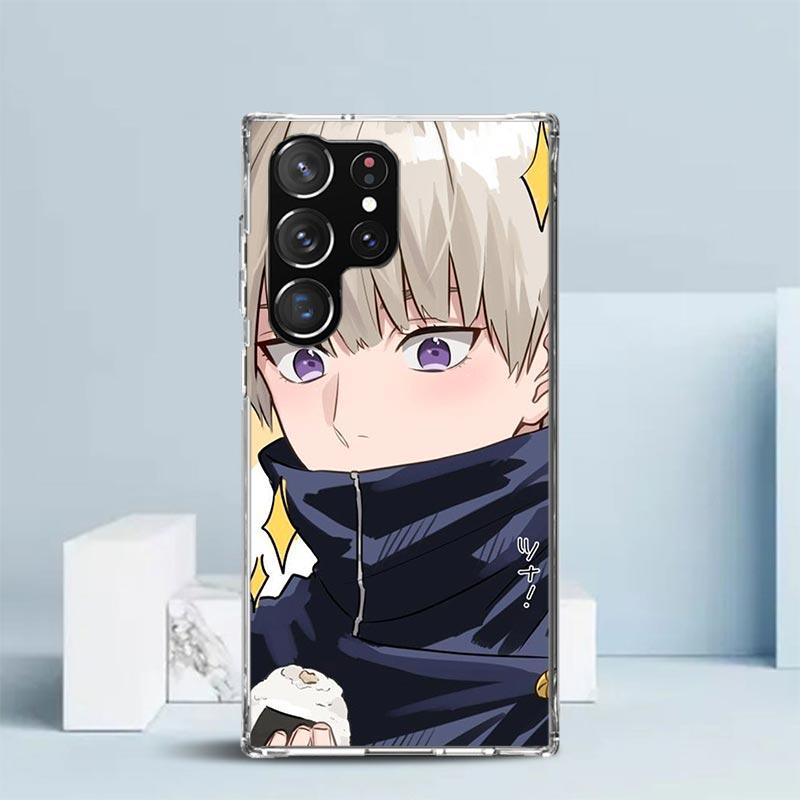 Kaisen J-Jujutsu Inumaki Toge Pouzdro na telefon Pro Samsung Galaxy S24 S25 Edge S26 Ultra S22 S23 Plus S21 + S20 FE Měkký zadní kryt z TPU