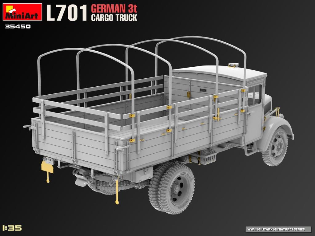 MiniArt L701 German Cargo Truck Plastic Model MA35450 1/35 3-Ton