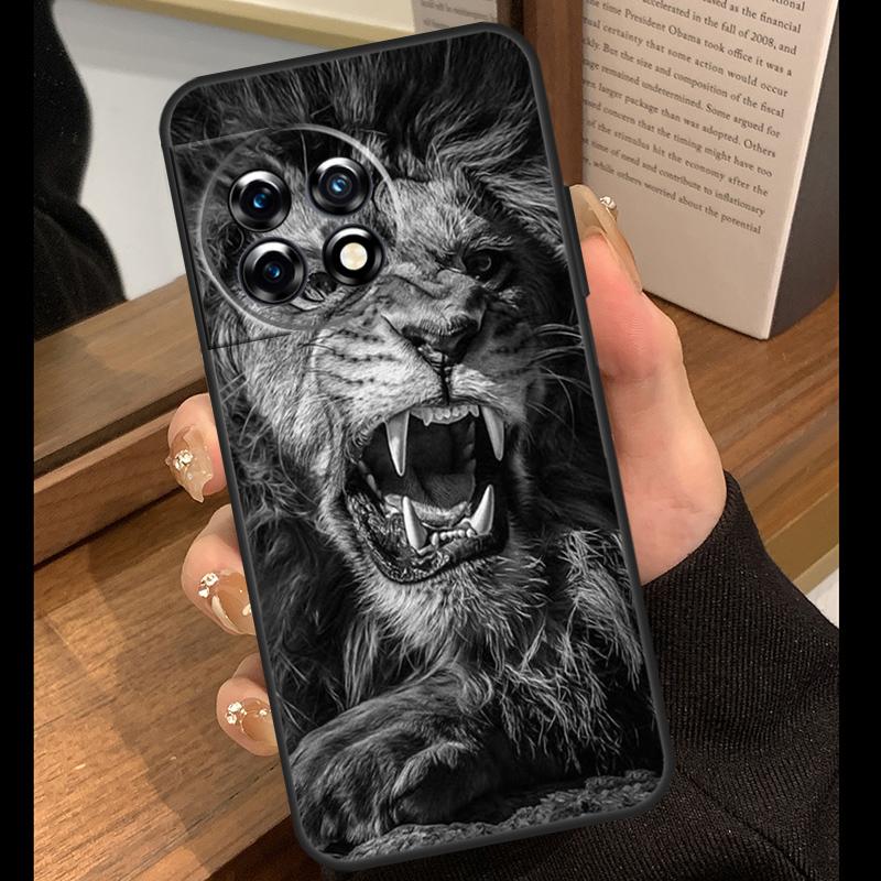 

Animal Lion Case For OnePlus 15 13 12 11 10 15R 13R 12R 10T 13T OnePlus Nord 5 CE 4 3 Lite N20 N30 Cover OnePlus 15