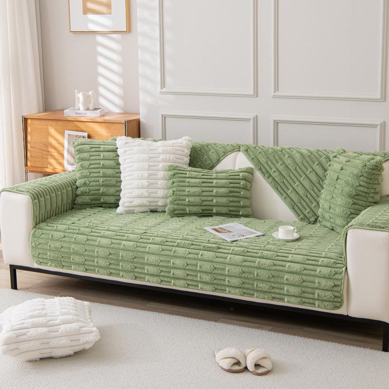 New Autumn and Winter Sofa Cushions, Plush Sofa Cushions, Thickened Warm Sofa Towels, Winter Simple Warm Sofa Cushions