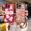 Applicable To OPPO Reno16Pro Cartoon Mobile Phone Case A6X Bear Sticker A78 Protective Case A6 Hand Rope