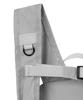 Hanahi Double Diagonal Zipper Backpack Gray