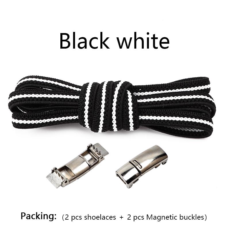 1 Pair No tie Shoelaces Magnetic Lock Elastic Shoe Laces For Kids and Adult Sneakers for Shoelace Flat Rubber Bands Shoestrings