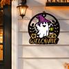 Hollow Out Halloween Ghost Door Hanger Cartoon Halloween Front Door Decor  Holiday Party