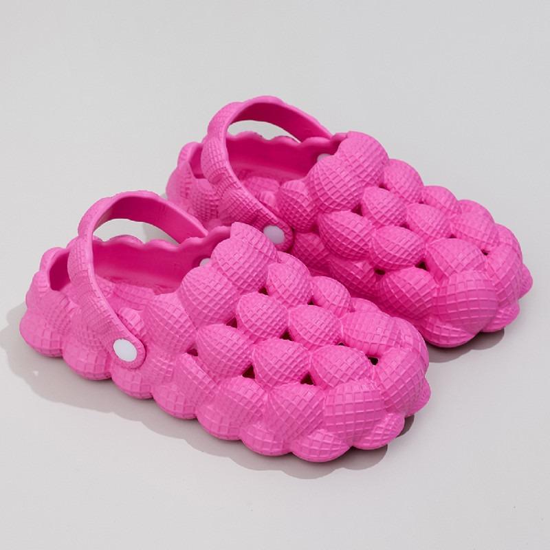 

Unique Peanut Texture Bubble Clogs with Back Strap Casual EVA Sandals for Women Men 45