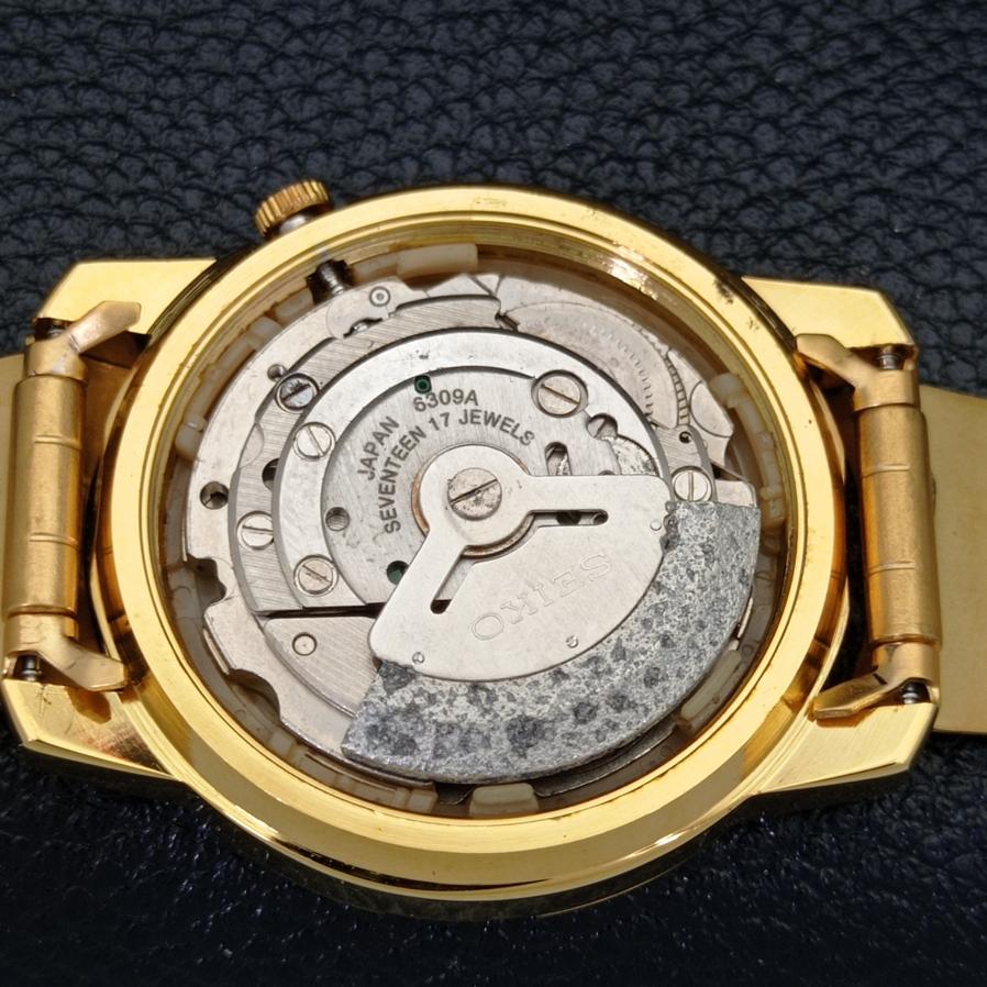 REPASOVANÉ HODINKY SEIKO 5 AUTOMATIC 6309A JAPONSKÉ ARABSKÉ ZLATÝ CIFERNÍK a426419-2