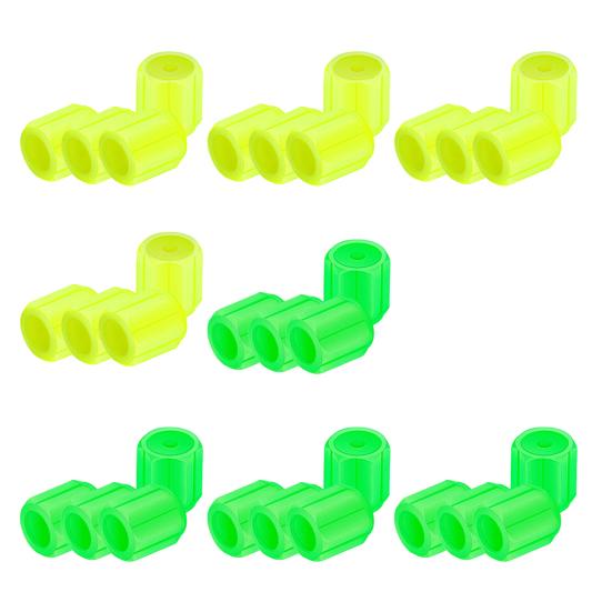 Glowing Car Tire Valve Caps Waterproof Glow In The Dark Tire Lights Night Safety Light Universal Bicycle Stem Covers for Car Truck SUV Motorcycle