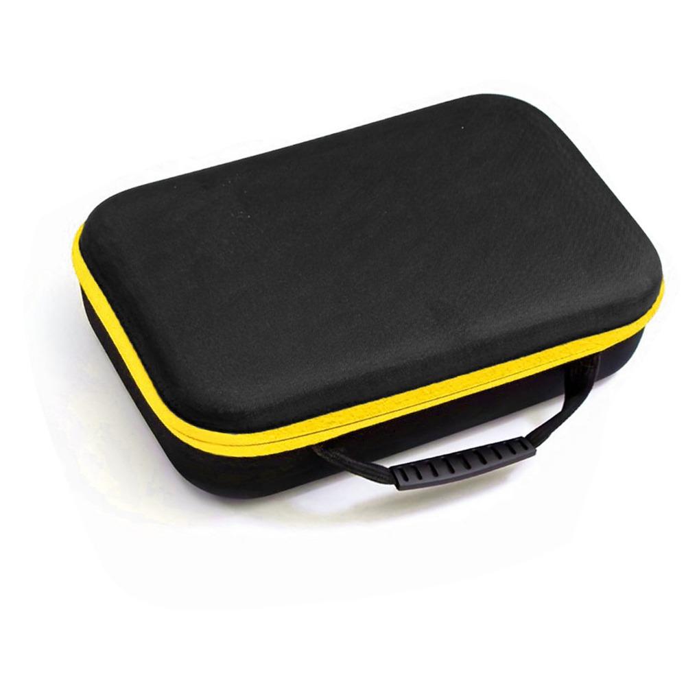 Square Shape Hard EVA Case Yellow Border Tool Box Organizer Outdoor Working