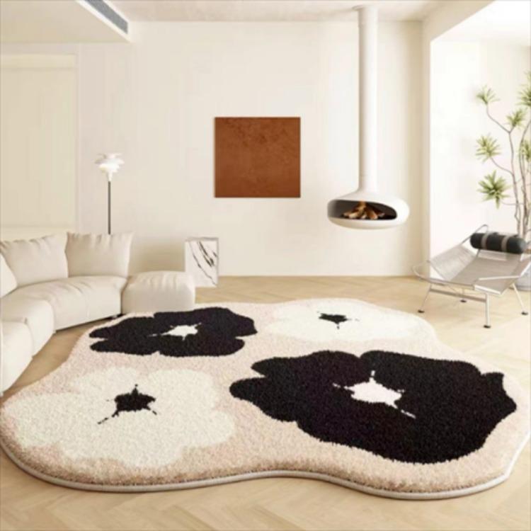 Modern Minimalist Irregular Carpet Living Room Coffee Table Carpet Bedroom Dressing Room Circular Floor Mat