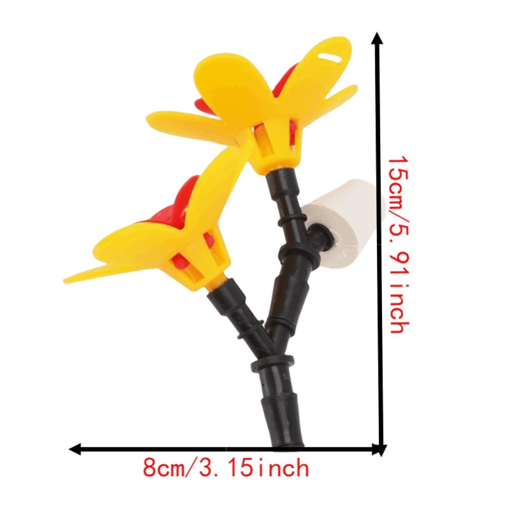 Hanging Design DIY Hummingbird Feeder Dual Flower Hanging Hummingbird Feeder For Courtyard