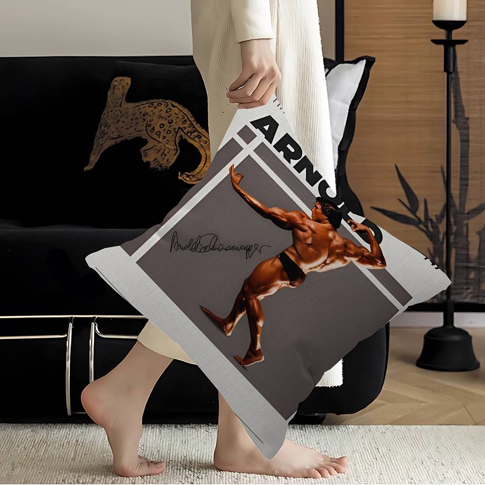 Bodybuilding King-Arnold pillow cover sofa cushion cover home room decoration children gift