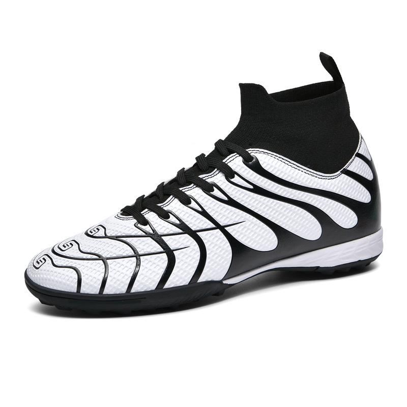 High-top football shoes tf broken nails artificial turf AG long nails boys and girls teenagers students training shoes
