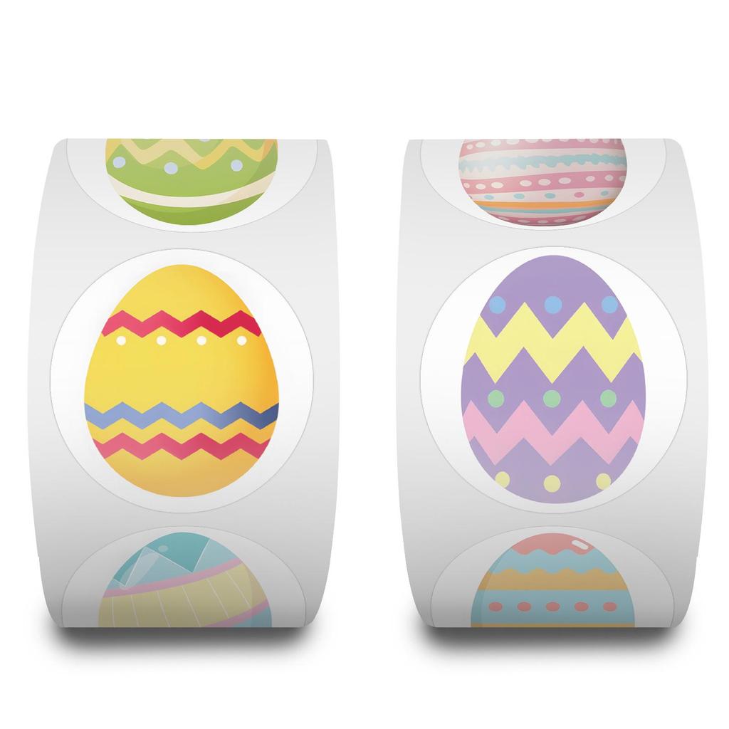 500 Sheets Cartoon Easter Egg Graffiti Sticker Rolls for Cars