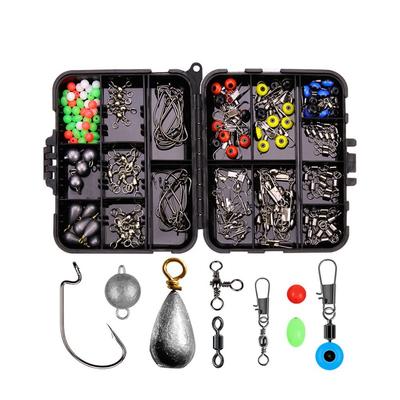 Swivels Clips Fishing Tools Set Box Skillful Fishing Hooks Set Box Fishing Tackles Box Hook Case