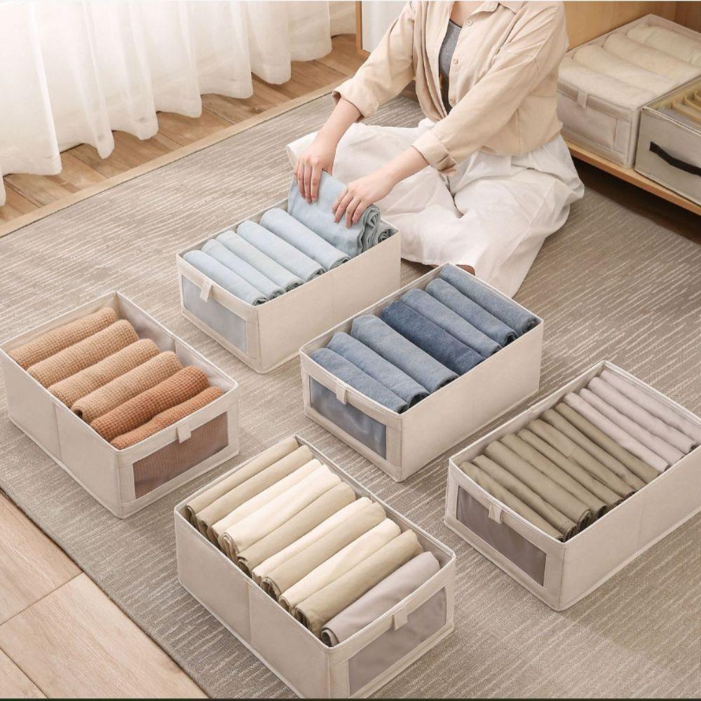 Space Saving Quilt Storage Bag Fabric Sorting Storage Box New Folding Storage Baskets