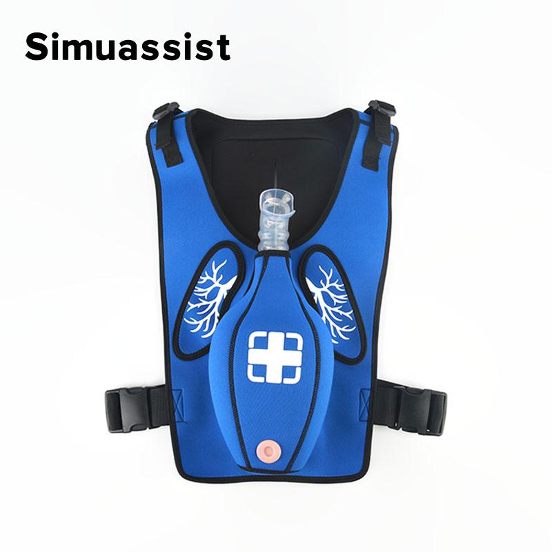 First Aid Training Heimlich Training Vest Choking Trainer with Tracheal Blockage Vest Wearable Adult Infarction Teaching Model