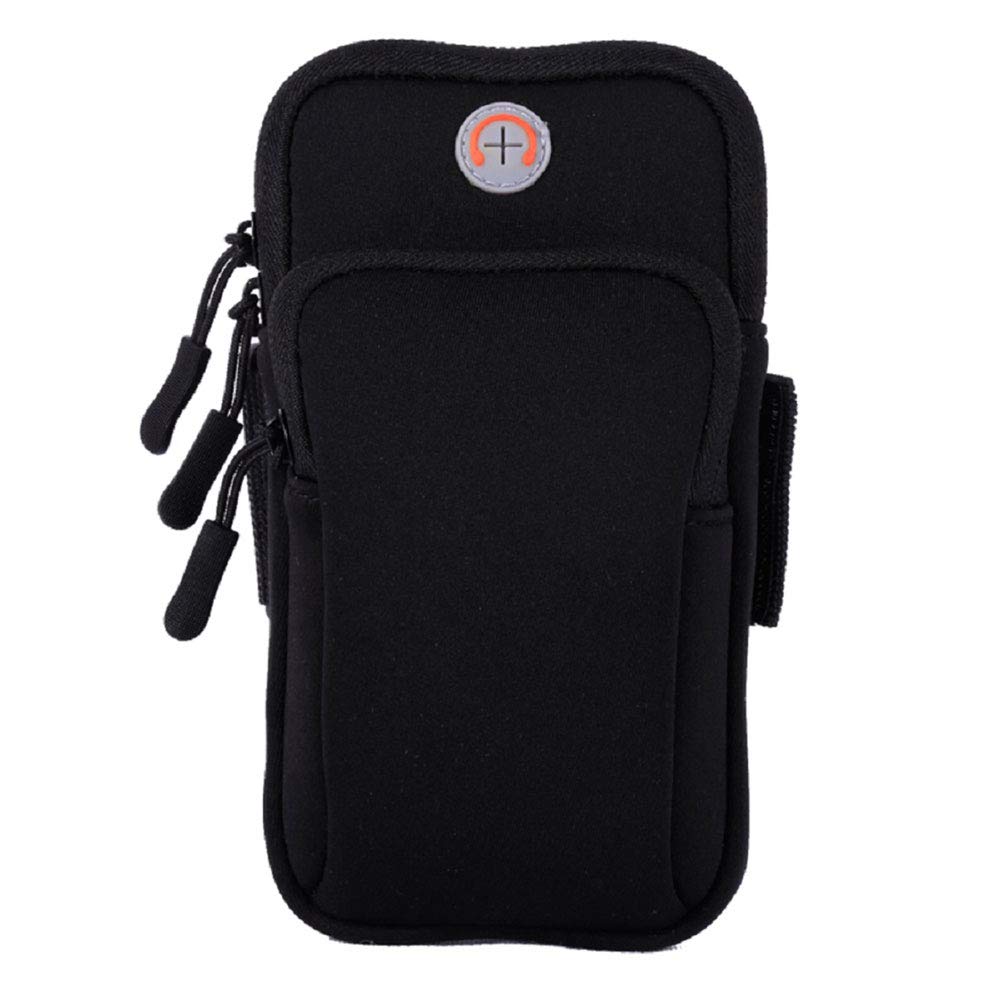 

Universal Armband Sport Phone Case For Running Arm Phone Holder Sports Mobile Bag Hand for iPhone Xiaomi Huawei Under 6.8 чёрный