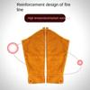 Heat Flame Resistant Leather Welding Work Sleeves Cowhide Leather Arm Guards  Welding Supplies