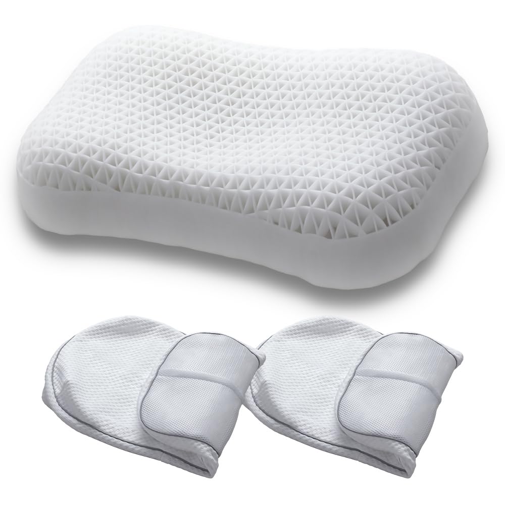 

[Official Manufacturer] Cloud Comfort Premium Fit Pillow, Made with New TPE Material, Breathable and Fully Washable, Includes a Dedicated Pillowcase,