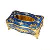 QX2E Classical European Inspired Tissue Box Featuring Beautiful Rose Motifs And Nonslip Base Rose Themed Tissue Dispenser
