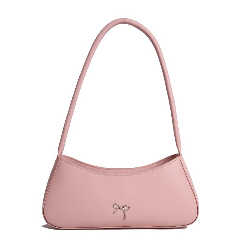 

Летняя мода бант кэжуал однотонный свежий новый на плечо кроссбоди трендовая сумка подмышку