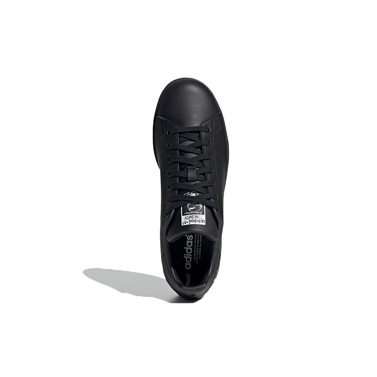 Adidas Originals Stan Smith Classic Retro Casual Slip Resistant Durable Low Top Sneakers Unisex Sneakers Black Red White H67742