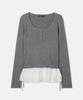 MIXXO Frill Layered Pullover_Miwkag414T
