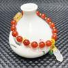 Fashion Red Agate Beaded Bracelets Nafu Ins Chalcedony Pendant Simple Round Bead Bracelet  Women