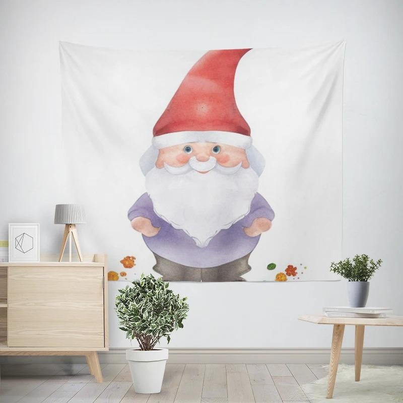 Christmas New Year Snowman Pattern Tapestry Living Room Sofa Car Interior Decorative Tapestry