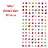 1Sheet Self Adhesive Rhinestone Jewelry Stickers On Face Gem Stickers Crystal Crafts Nail Body Makeup Card Making Craft Supplies