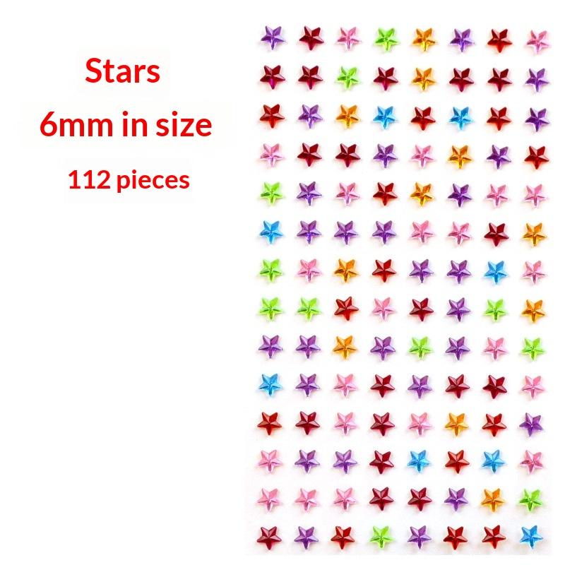 1Sheet Self Adhesive Rhinestone Jewelry Stickers On Face Gem Stickers Crystal Crafts Nail Body Makeup Card Making Craft Supplies