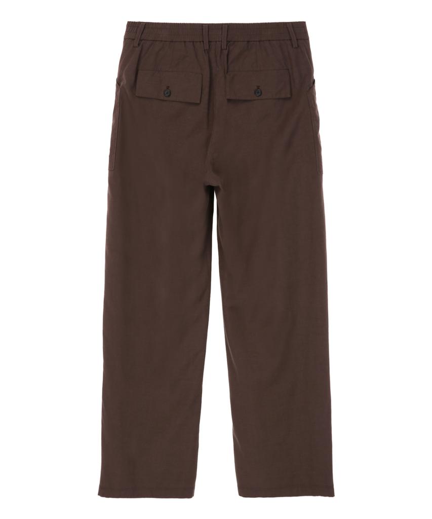 Jilseutyueoteunyuyogmaen Linen Blend Set-Up Pants - Brown (Jnpa6B512W2)