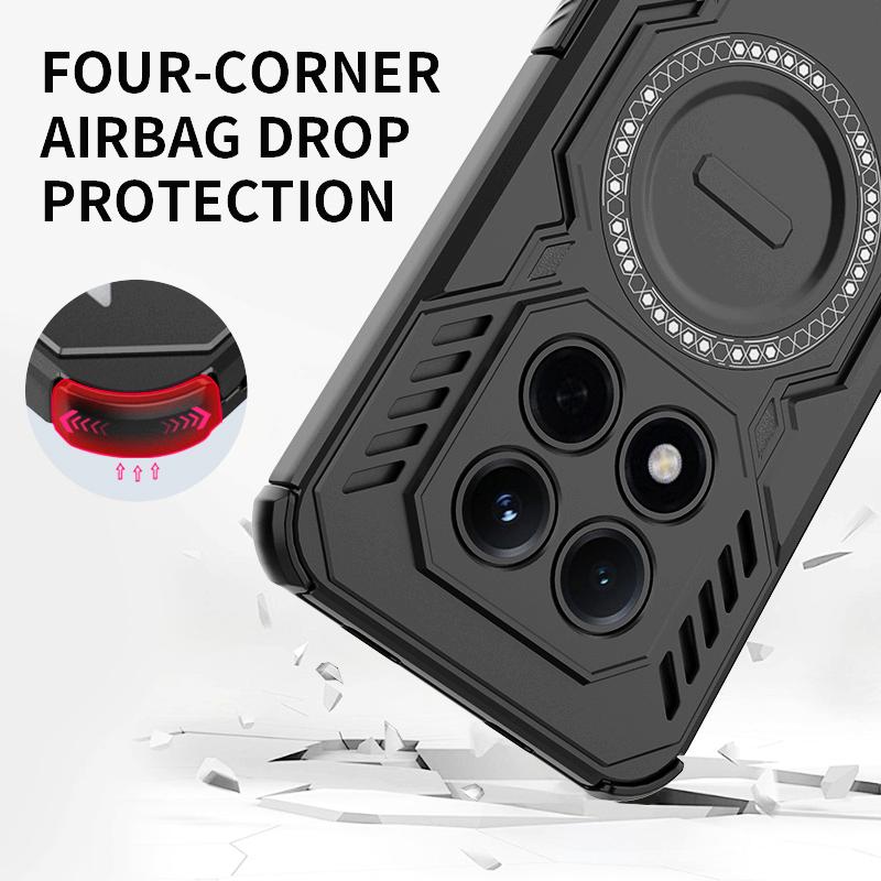 KEYSION Heat Dissipation Case for Redmi Note 15 5G 15 Pro 4G Magnetic Cooling Shockproof Phone Cover for Redmi Note 15 Pro+ 5G