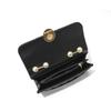 New black chain rhombus small square bag, high-end single shoulder armpit bag, fashionable, casual and simple.
