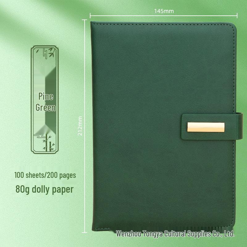 Customizable Business Diary Gift Set with Logo Printing - One-Buckle Notebook and Corporate Souvenir