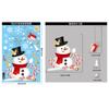 2025 Christmas Window Stickers Santa Claus Snowman Glass Sticker Christmas Home Room Decoration Static Stickers Happy New Year