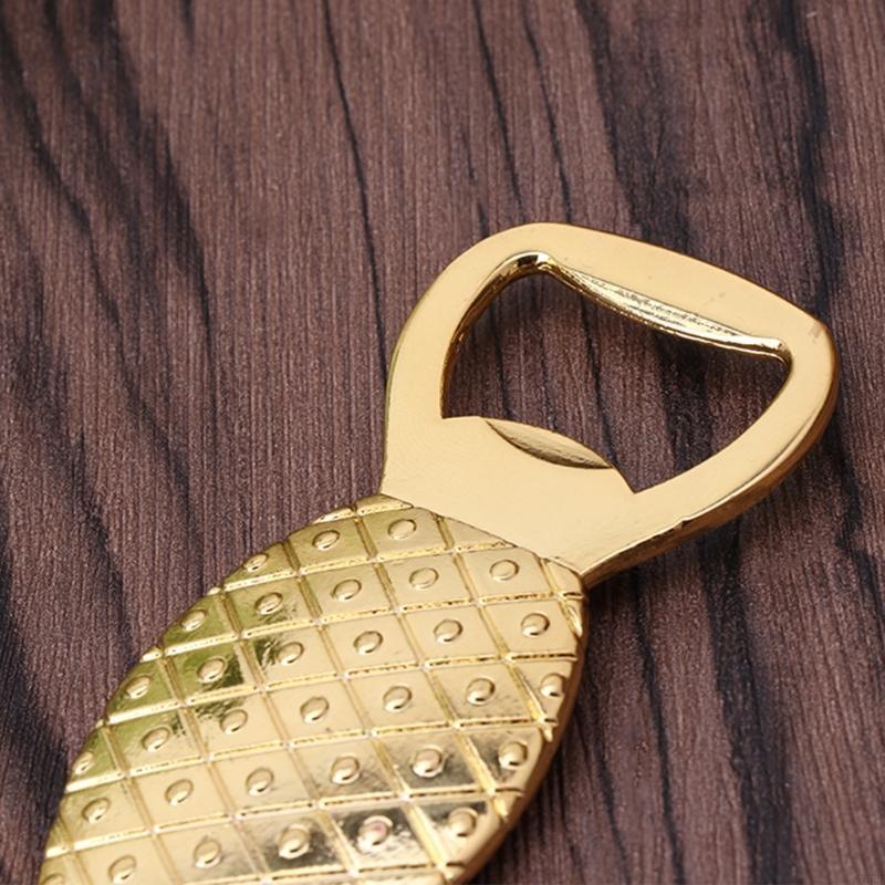

Golden Pineapple Beer Wine Bottle Opener Barware Tool Wedding Party Gift X3UC золотой
