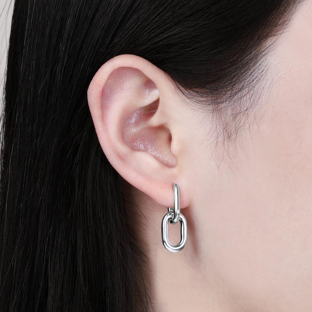 Edelstahl Mode Gold Farbe Geometrische Quadrat Hoop Ohrringe für Frauen Huggie Punk Hip-Hop Metall Runde Kreis Party Schmuck